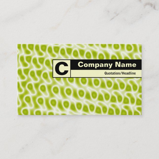 Edge Labelled Monogram - Abstract 080716(8) Business Card (Front)