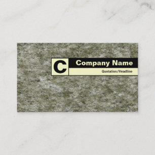 Edge Labelled Monogram - Digital Granite Business Card