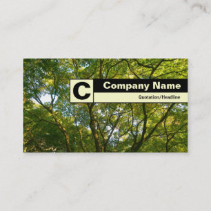 Edge Labelled Monogram - Japanese Branches 06 Business Card
