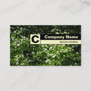 Edge Labelled Monogram - Wild Garlic Business Card
