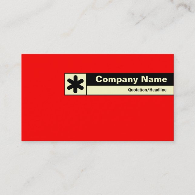 Edge Labelled - Red FF0000 Business Card (Front)