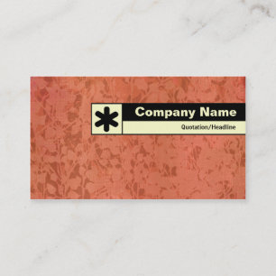Edge Labelled - Terracotta Fossils Business Card
