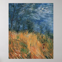 Edge Of a Wheat field With Poppies 1887, van Gogh