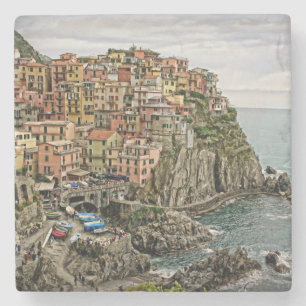 Edge of Italy - Manarola - Stone Coaster
