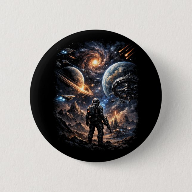 Edge of the Galaxy 2 Inch Round Button (Front)