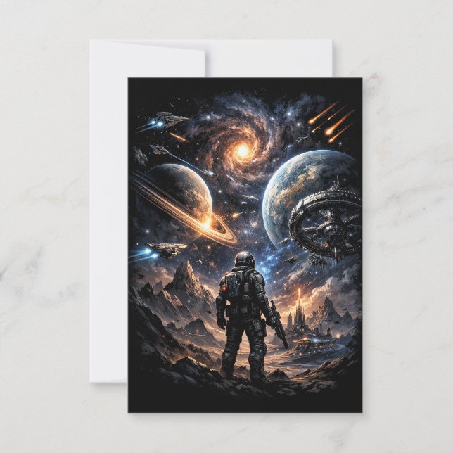 Edge of the Galaxy Thank You Card (Front)