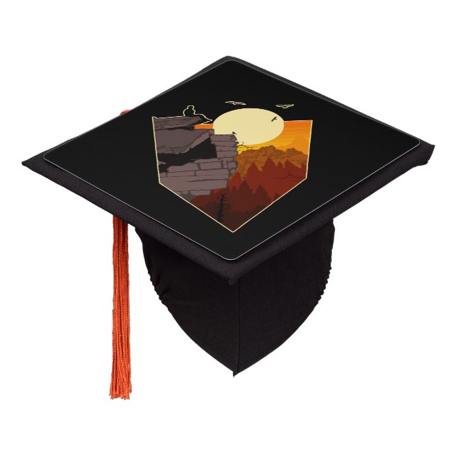 Edge Of The Wild  Graduation Cap Topper (Angled)