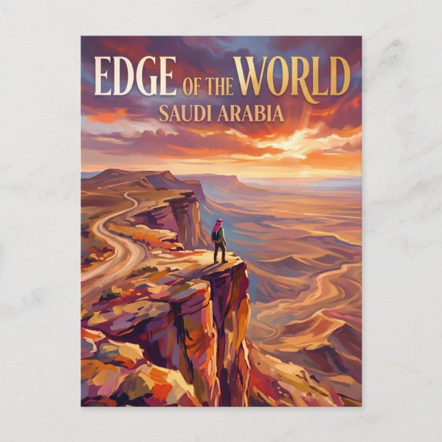 Edge of the World Saudi Arabia Postcard (Front)