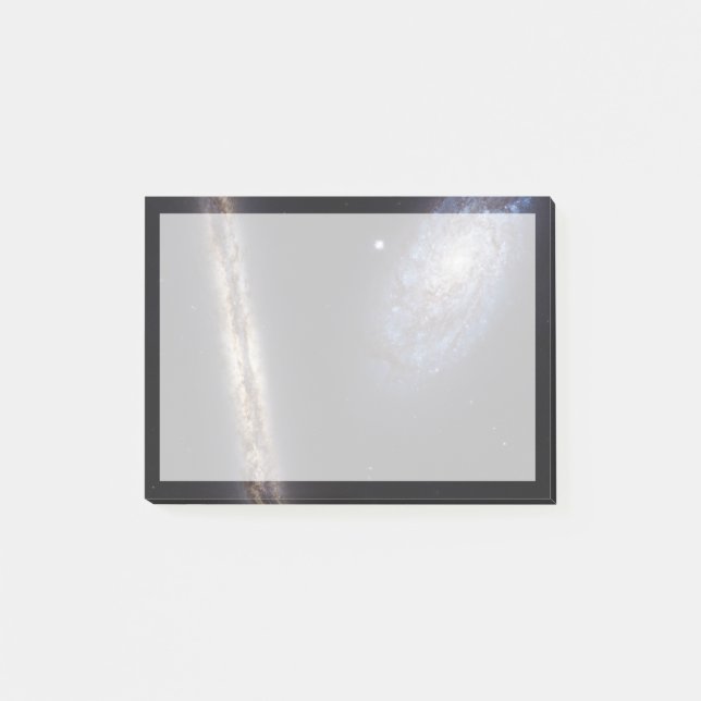 Edge-On Galaxy Ngc 4302 & Tilted Galaxy Ngc 4298 Post-it Notes (Front)