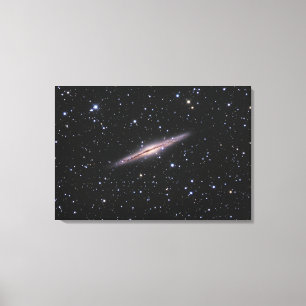 Edge-on view of the NGC 891 Spiral Galaxy in Andro Canvas Print