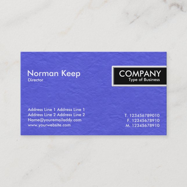 Edge Tag - Blue Painted Paper Texture II (Front)