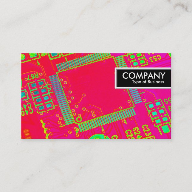 Edge Tag - Colourful Abstract Circuitry (Front)