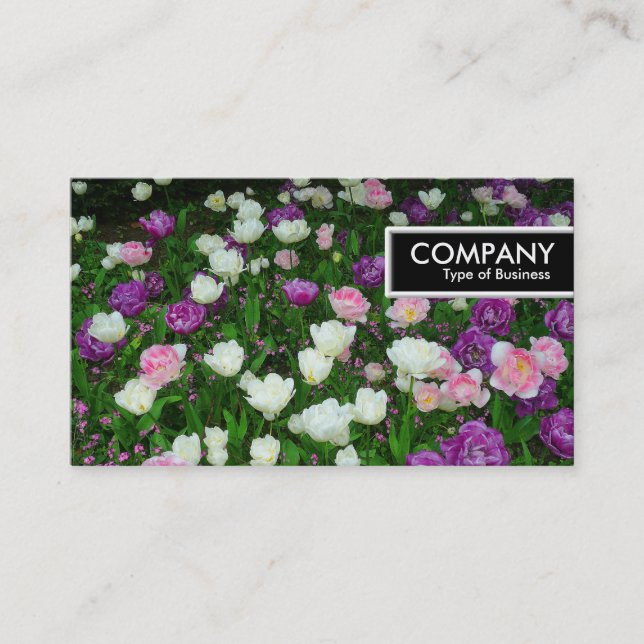 Edge Tag - Colourful Tulips (Front)