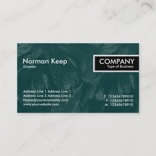 Edge Tag - Dark Green Brushed Texture II (Front)