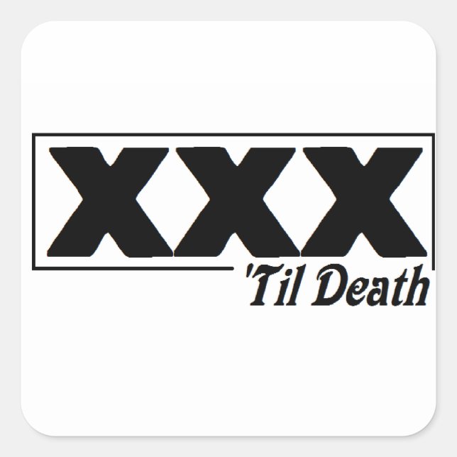EDGE TIL DEATH - autocollant Carré. (Devant)