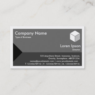 Edge Triangle - Shades of Grey Business Card
