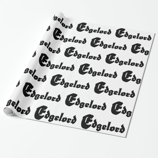Edgelord Wrapping Paper (Unrolled)