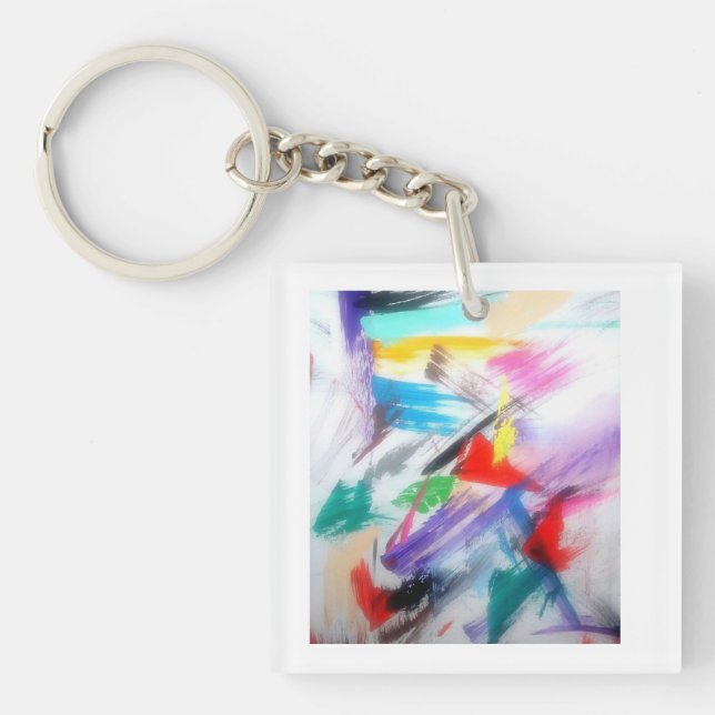 Edgy Abstrait Art Porte - clé (Devant)