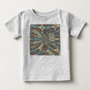 Edgy African Urban Pop Art Abstract Optical Design Baby T-Shirt