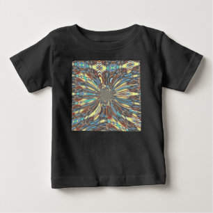Edgy African Urban Pop Art Abstract Optical Design Baby T-Shirt