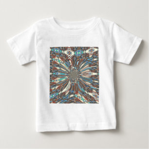 Edgy African Urban Pop Art Abstract Optical Design Baby T-Shirt