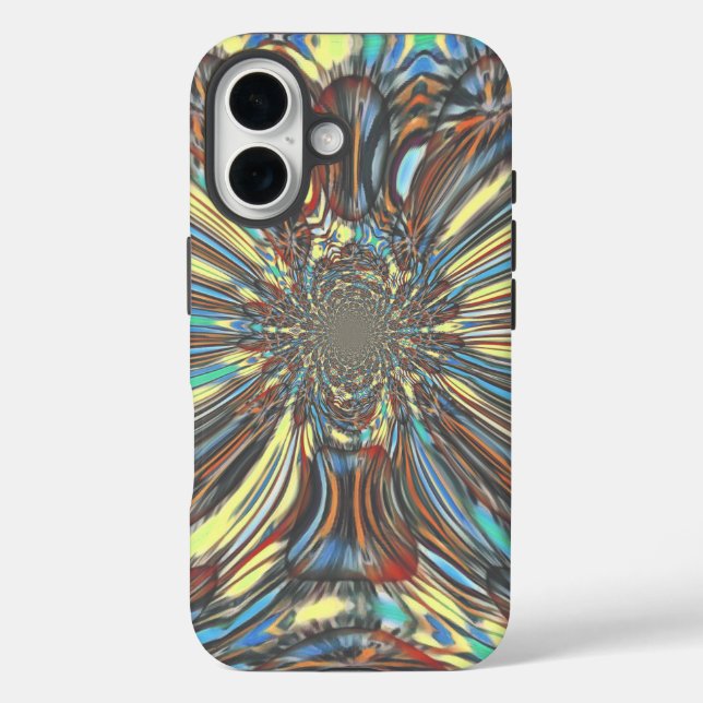 Edgy African Urban Pop Art Abstract Optical Design Case-Mate iPhone Case (Back)