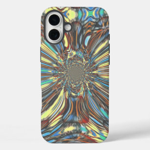 Edgy African Urban Pop Art Abstract Optical Design iPhone 16 Plus Case