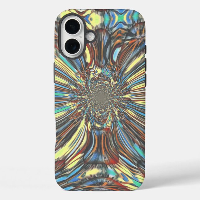 Edgy African Urban Pop Art Abstract Optical Design Case-Mate iPhone Case (Back)