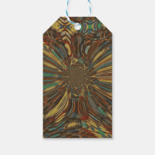 Edgy African Urban Pop Art Abstract Optical Design Gift Tags