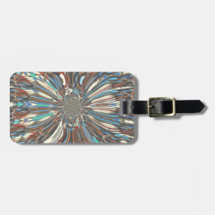 Edgy African Urban Pop Art Abstract Optical Design Luggage Tag