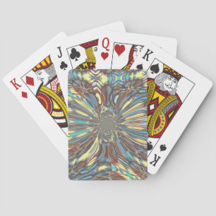 Edgy African Urban Pop Art Abstract Optical Design Playing Cards