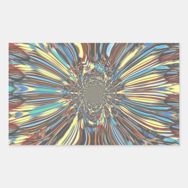 Edgy African Urban Pop Art Abstract Optical Design Sticker (Front)