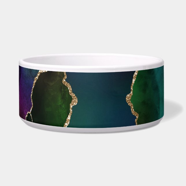 Edgy Agate | Dark Moody Jewel Tone Mystic Teal (Front)