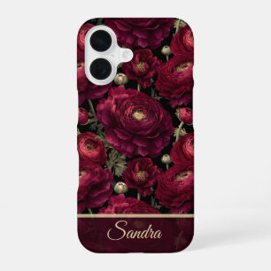 Edgy Best Friend Gift Ranunculus Flower Name iPhone 16 Case