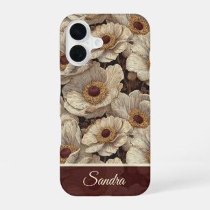 Edgy Birthday Gift Anemones Name iPhone 16 Case