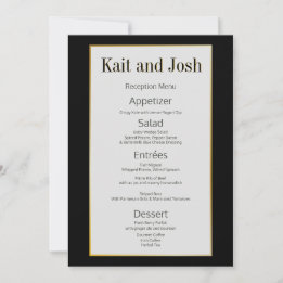Edgy Black Digital Abstract Amazing Fab SVG Menu Invitation