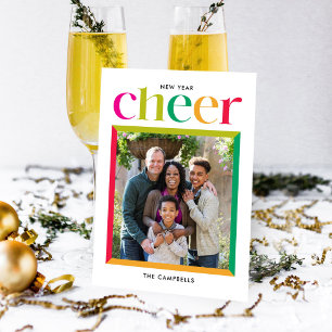 Edgy Frame Joyeux Carte photo du Nouvel An