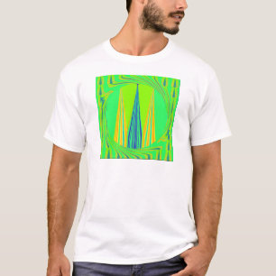 Edgy Geometrical Neon Design T-Shirt
