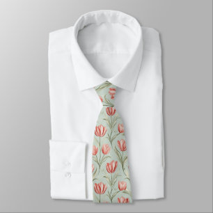 Edgy Groomsmen Gift Tulip Flower Tie