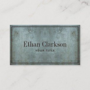 Edgy Grunge Blue Grey Texture Business Card