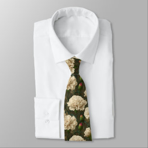 Edgy Mens Accessories Carnation Flower Tie
