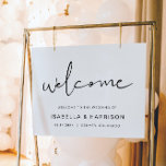 Edgy Modern Minimalist Simple Wedding Welcome Poster<br><div class="desc">This wedding welcome sign features an edgy handwritten font and modern minimalist design. Edit all the colours and *most* wording to meet your needs. This welcome sign makes the perfect addition to your modern,  contemporary,  industrial,  or bohemian wedding celebration.</div>