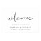 Edgy Modern Minimalist Simple Wedding Welcome