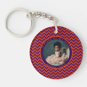 Edgy Mothers Day Ideas Stripe Pattern Keychain