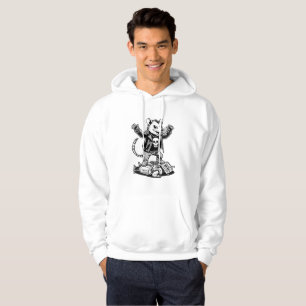 Edgy Punk Rat Rodent Rebellion Alternative Urban Hoodie