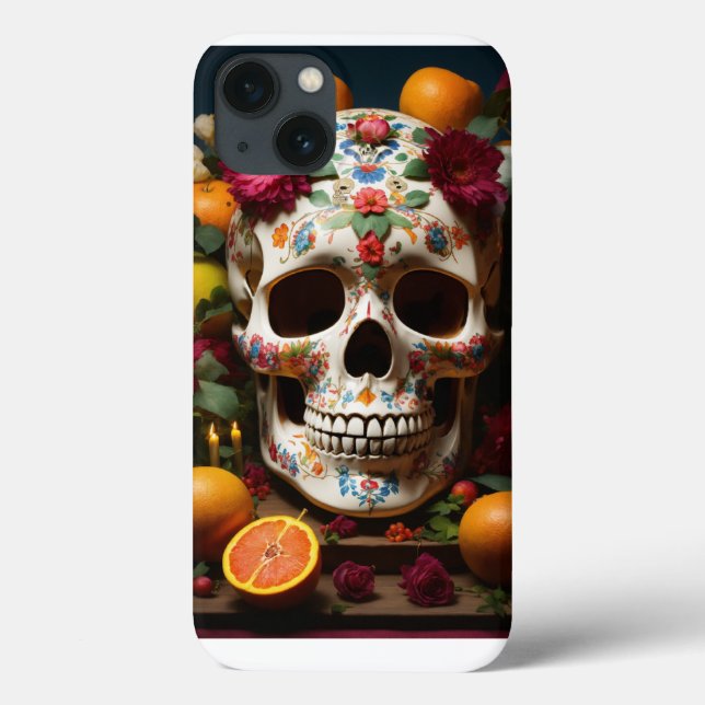 "Edgy Skull iPhone Cover - Perfect Blend of Style  (Back)