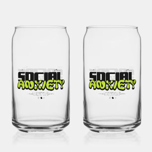 Edgy "Social Anxiety" Glitch Font Can Glass