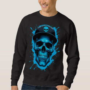 Edgy Urban Streetwear Design with Drip Splash Art  Sweatshirt