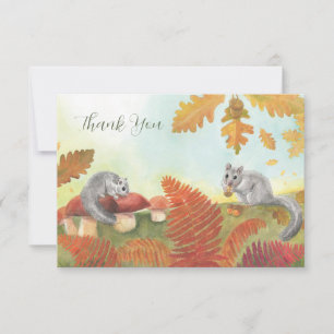 Edible Dormice (Glis glis) in Nature  Thank You Card