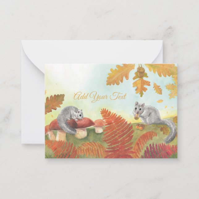 Edible dormice (Glis glis) Personalized  Card (Front)